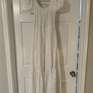 Young Fabulous & Broke maxi dress with pockets(subtle tonal gingham)